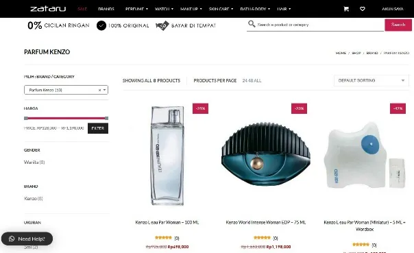 Zataru Jual Parfum Original