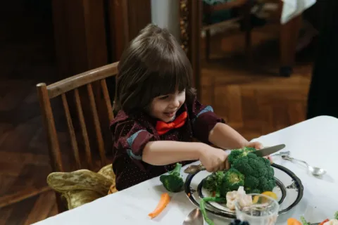 Cara membiasakan anak makan sayur dengan memberikan sajian makanan kreatif dan lezat